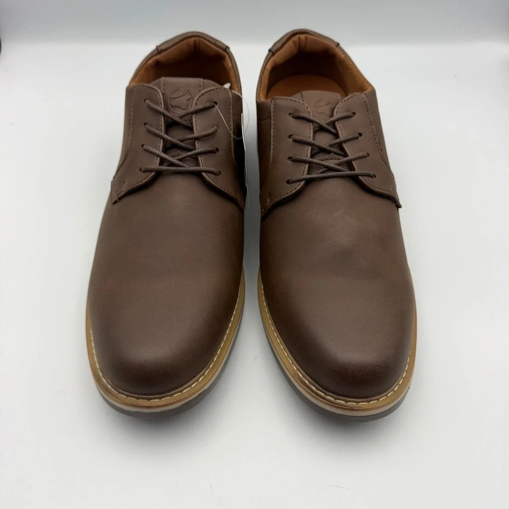 Deer Stags Belmont Mens Dark Brown Dress Shoes Supro Comfort Tech Oxford 11 M